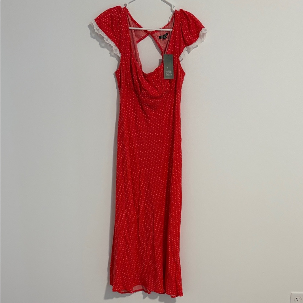 Wild Fable Red Backless Dress